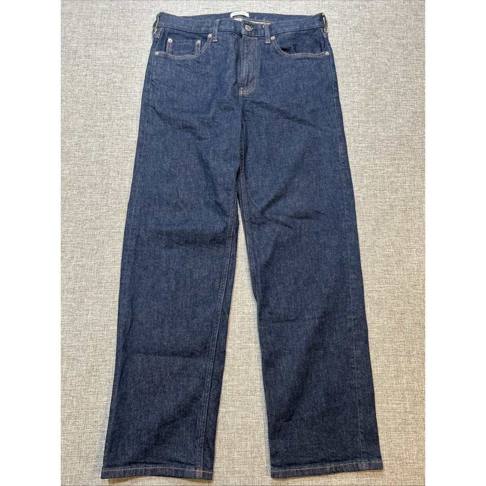 Everlane Jeans Mens 30x30 Red Line Selvedge Slim Fit Denim Indigo Blue